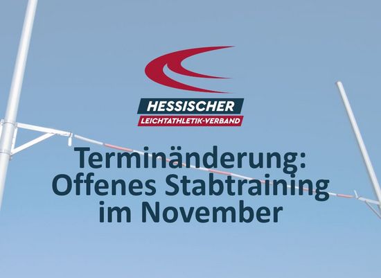 Terminänderung: Offenes Stabtraining im November